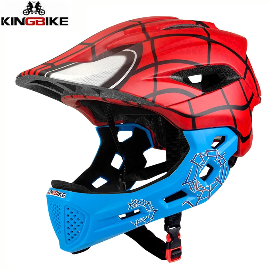Детский велосипедный шлем KINGBIKE полное покрытие для детей 5-10 лет мальчиков и
