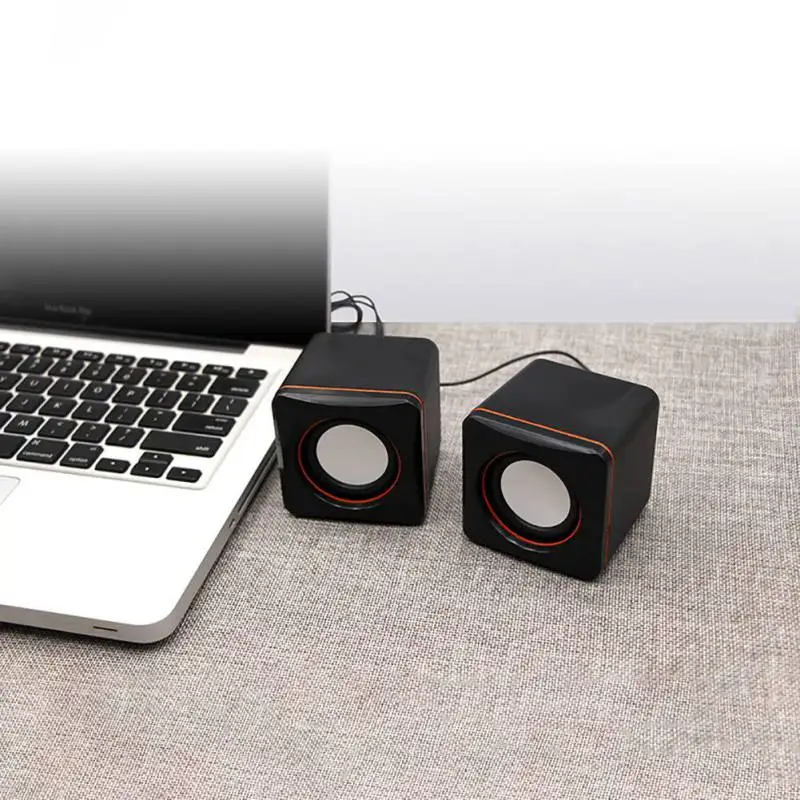 11 1 пара мини USB проводной динамик Настольный музыкальный плеер громкий 3 5 мм