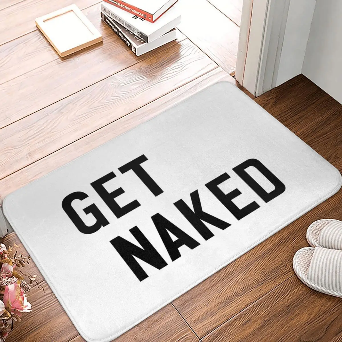 

GET NAKED Doormat Carpet Mat Rug Polyester Anti-slip Floor Decor Bath Bathroom Kitchen Balcony 40*60