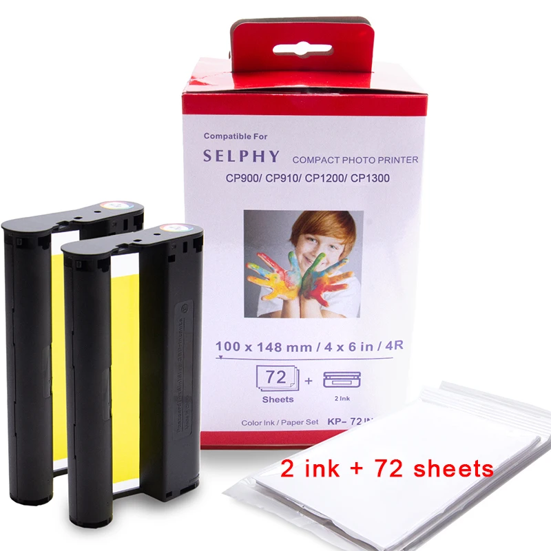 2 set UniPlus для Canon Selphy набор цветной чернильной бумаги Компактный фотопринтер CP1200 CP1300 CP910 CP900 3 шт. чернильный картридж KP 108IN KP-36IN - Цвет: 2 set