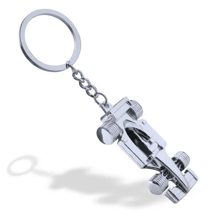 

3D Model F1 Formula One Race Racing Car Keyring Hiphop Jewelry Key Chain Metal Keychain Mens Key Holder Charm Jewelry