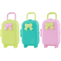 suitcase for 1630cm bjd doll trolley case plastic mini ornaments girls toy dolls accessories