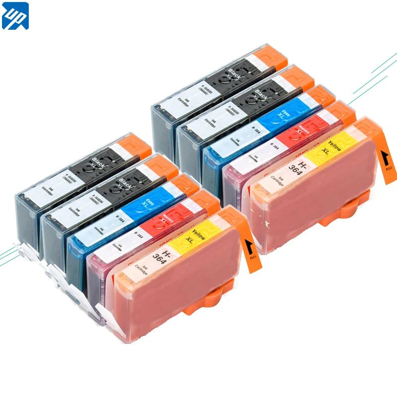 UP 10PK совместим с HP 364 364XL чернильные картриджи для Photosmart 5510 5520 5522 6520 B8550 C5388 Officejet 4620