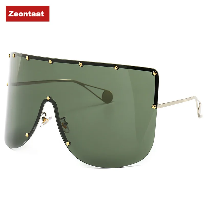 Zeontaat большие роскошные квадратные солнцезащитные очки со звездами женские