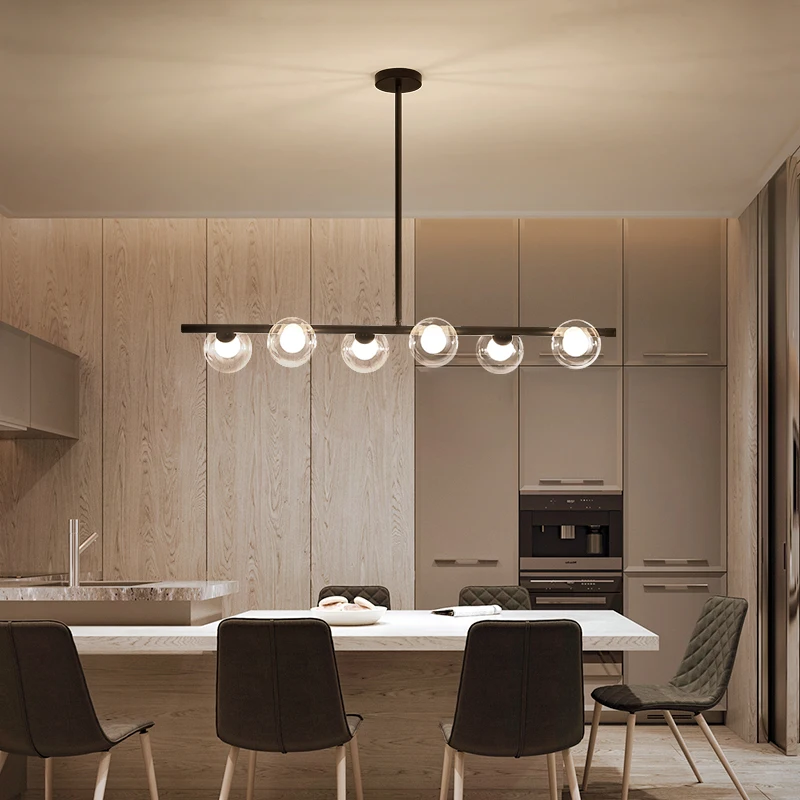 Скандинавская простая черная/Золотая люстра потолочный светильник в стиле лофт