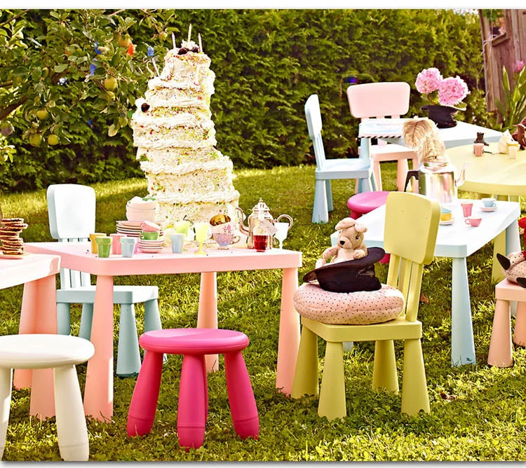 New Thickening Children's Desk and Chair Suit Combination Kindergarten Dining Table Set Kids Furniture | Мебель