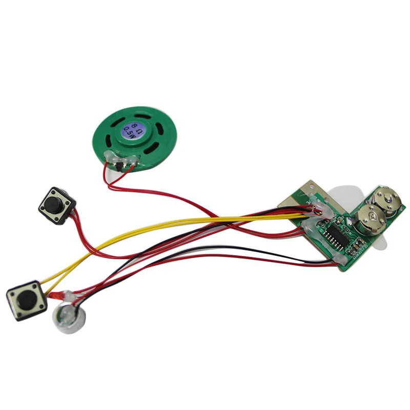 Plastic Metal Voice 10s Recordable Module for Greeting Birthday Card Gift Music Sound Talk Chip or other similar projects | Электроника