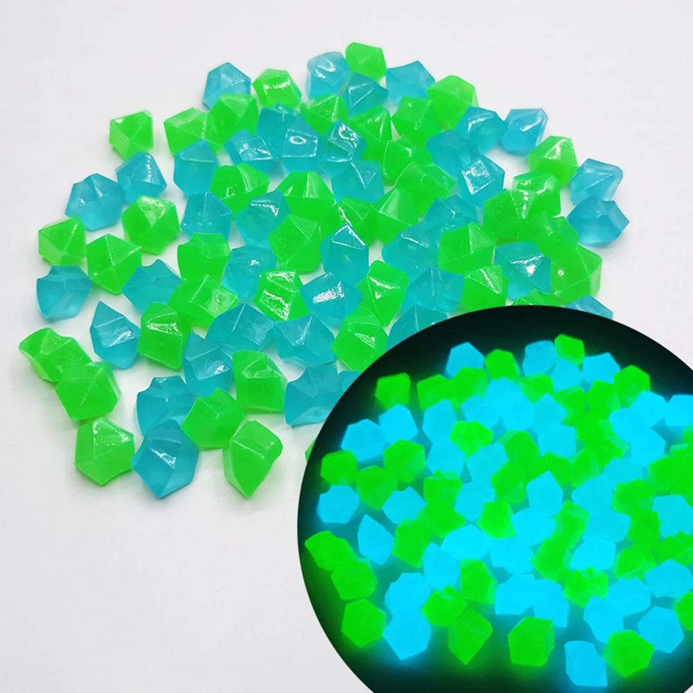 

2021 new decoration outdoor Luminous Stones garden Decorative Pebbles Outdoor Fish Decoration Pebble Rocks Aquarium Mix Color