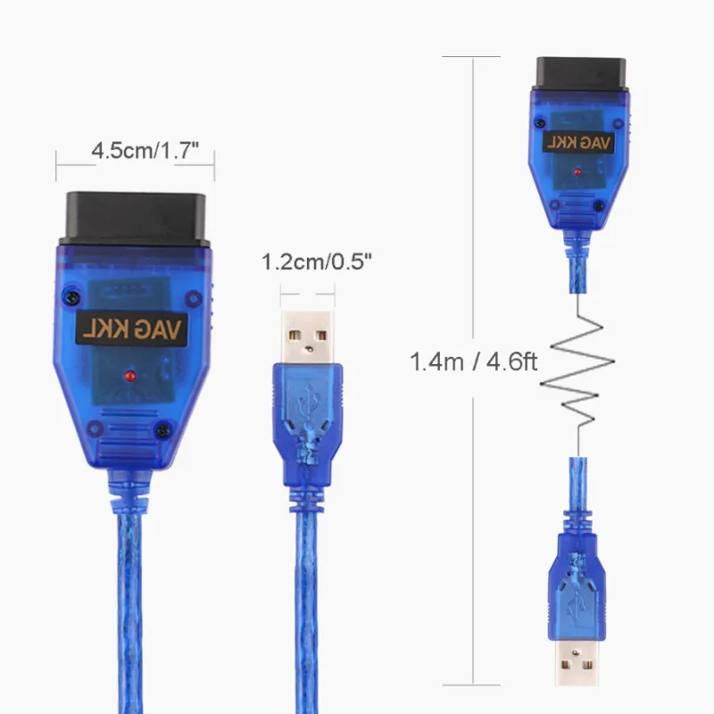 Интерфейсный кабель USB Vag Com для автомобиля диагностический сканер KKL VAG COM 409 1 OBD2 II