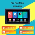 Автомобильный мультимедийный плеер для Fiat Stilo, автомагнитола 9 дюймов 2 Din AMFM RDS DSP с Android 10 2002-2010, GPS-навигация