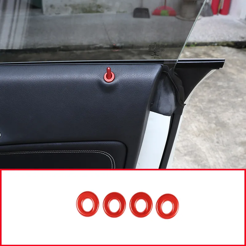 4 шт. декоративные наклейки на дверной замок Mercedes Benz A B GLA CLA GLK Class W176 W246 C117