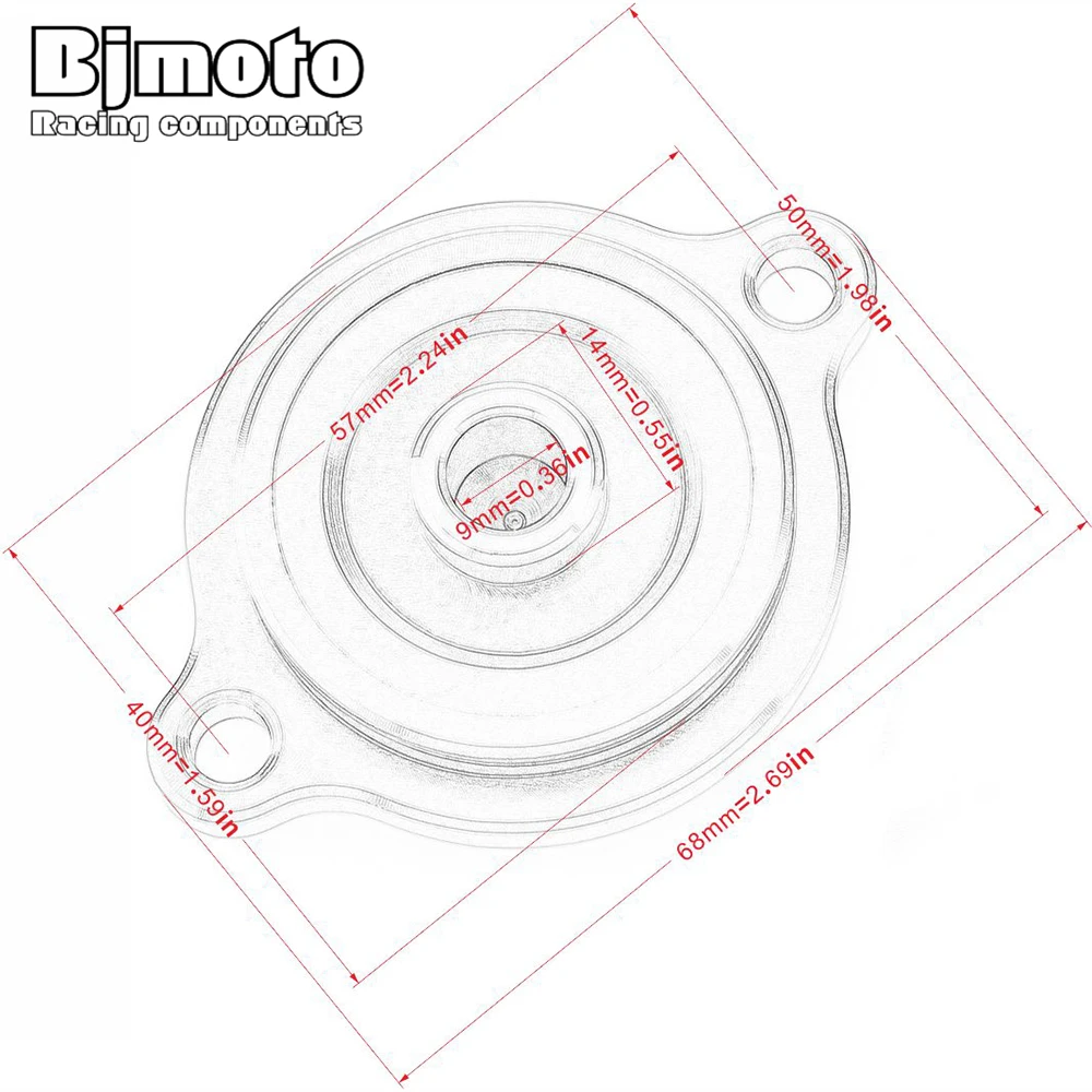 

Motorcycle Accessories CNC Engine Oil Filter Cover Cap For DUKE390 2017 2018 2019 2020