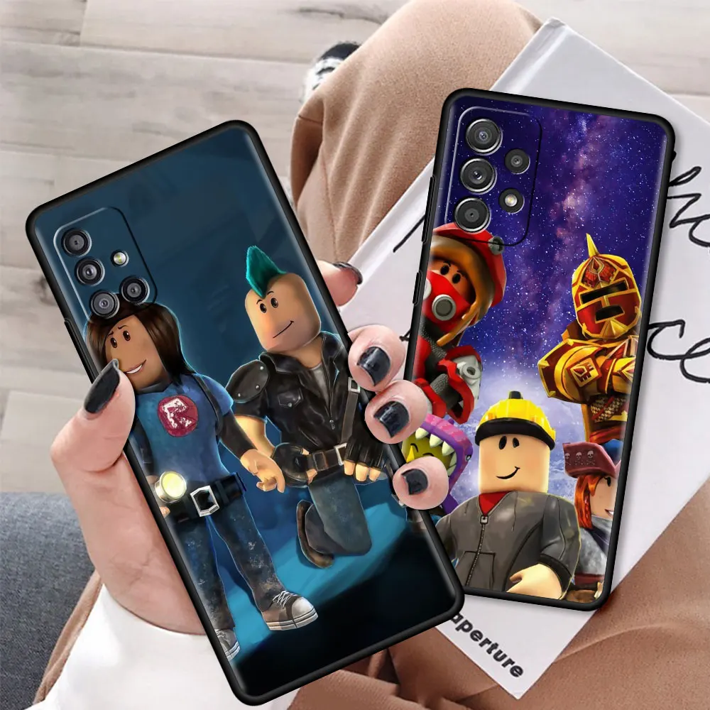 

Robloxes Game Funda For Samsung A51 A71 A12 A21s Case for Galaxy A31 A32 A52 A02s A11 A72 A41 Matte Soft Phone Cover
