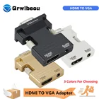 Кабель-переходник HDMI (штекер)VGA (разъем), Grwibeou, 1080p, цифро-аналоговое преобразование, с аудиоразъемом, для планшетов