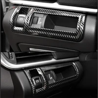 yimaautotrims electrical parking hand brake cover trim fit for cadillac xts 2015 2019 carbon fiber abs interior mouldings