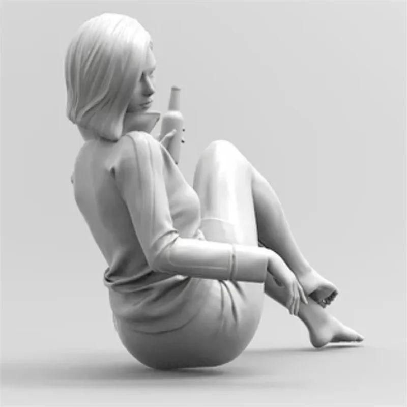 Фигурка из смолы масштаб 1/35 модель Sanaa Girl In Action Сборная набор бесцветные