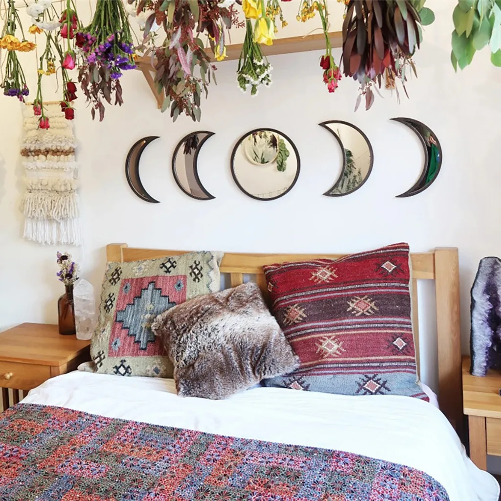 Деревянное декоративное зеркало сделай сам в скандинавском стиле зеркальное