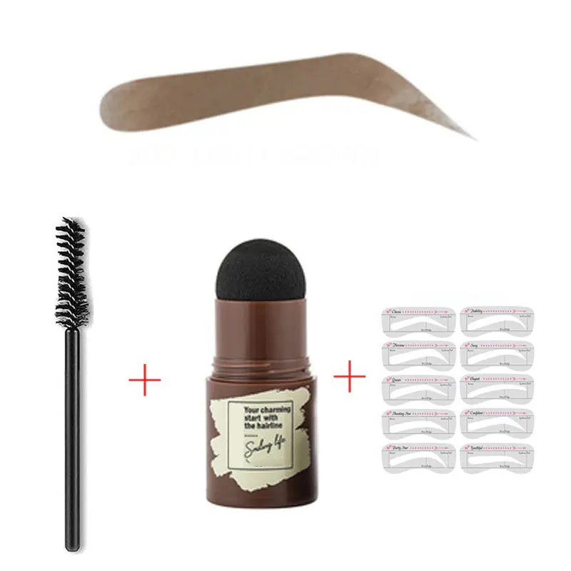 Stamp Shaping Kit Eyebrow Stencils Waterproof Long Stick Shape Brow Lasting Natural Contouring Makeup | Красота и здоровье