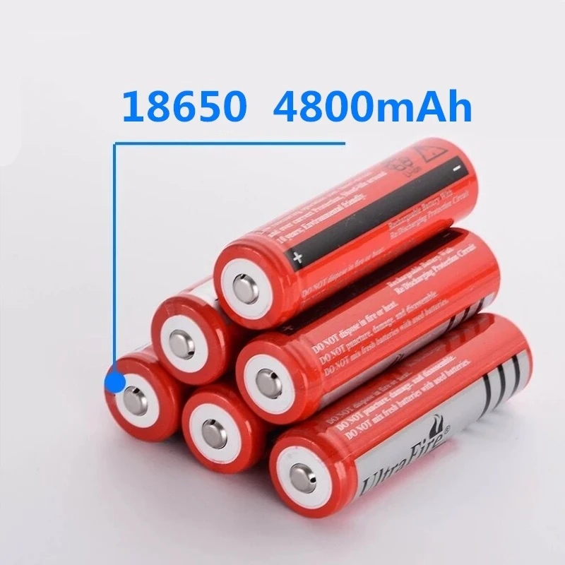 

18650 Battery rechargeable lithium battery 4800mAh 3.7V Li-ion battery for flashlight Torch 18650 Batteries GTL EvreFire