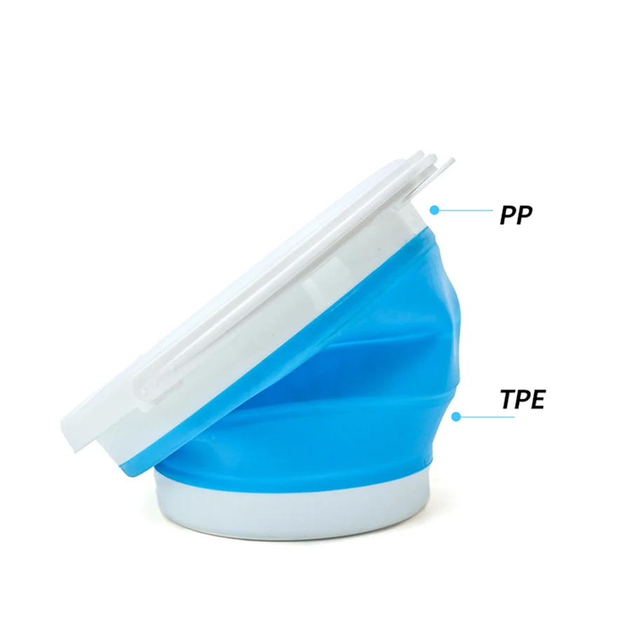 1.5-10L Portable Folding Bucket Outdoor Thick PP Silicone Fishing Supplies Folding Bucket for Fishing Promotion camping Car Wash