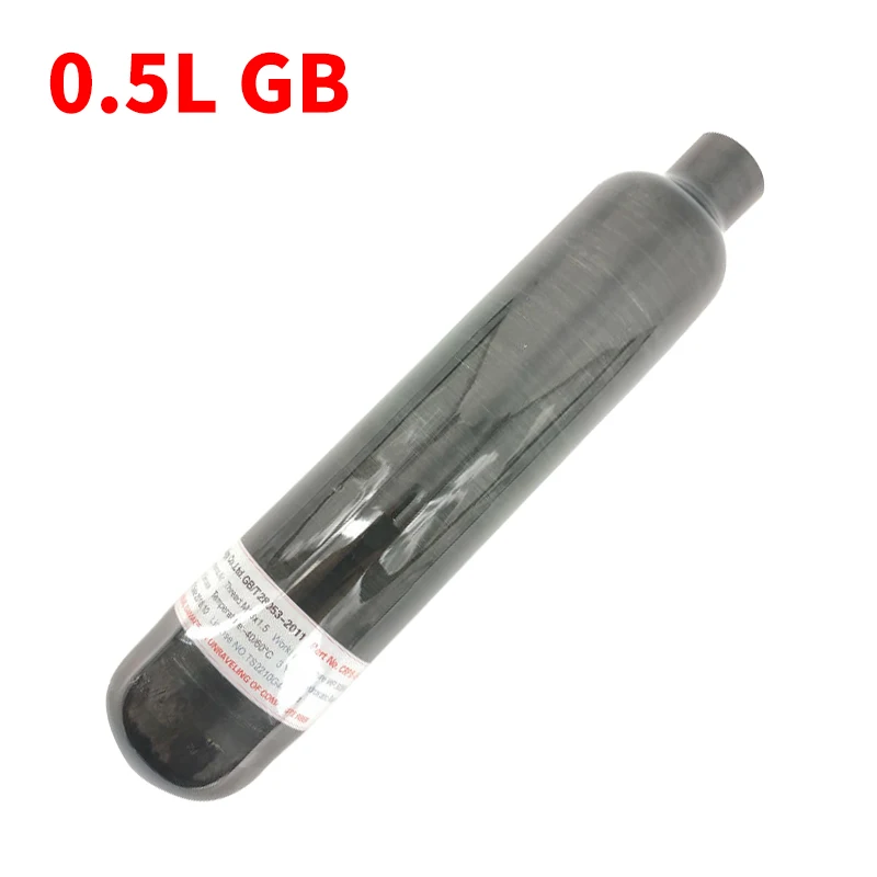 AC3050 Пейнтбольная Пневматика с предварительной накачкой 0.5L/500CC баллоны для воздушного бака пистолет для дайвинга 300bar HPA Танк воздушная бутылка черный M18* 1,5 резьбовой бак