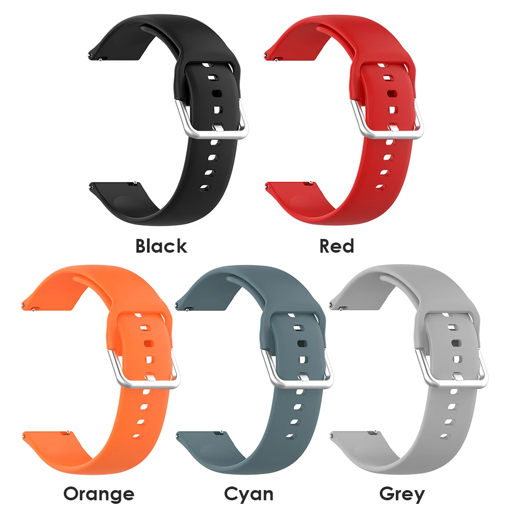 Силиконовый мягкий спортивный ремешок для смарт-часов браслет элегантные часы