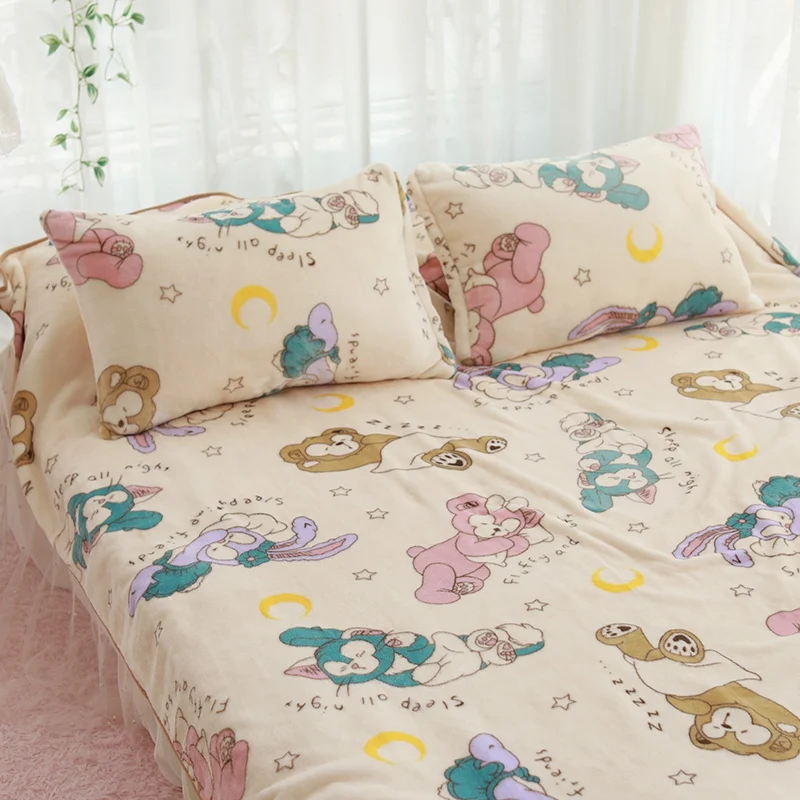 Плюшевое фланелевое одеяло Duffy ShellieMay королевского размера милый мультяшный