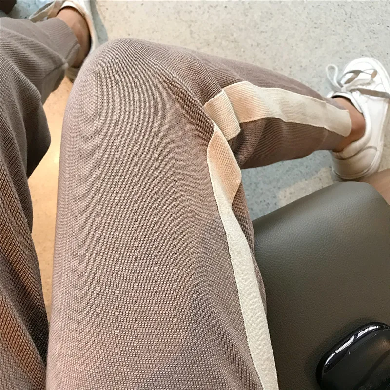 Женские вязаные комплекты SMTHMA Повседневные из топа с однобортным V образным