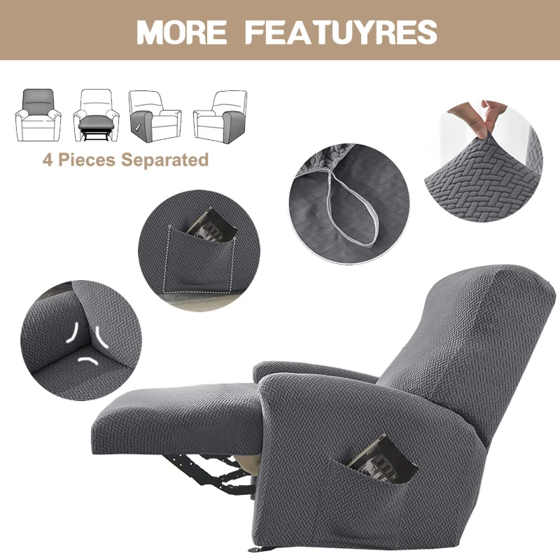 Чехол для кресла в раздельном стиле жаккардовый массажный чехол ленивый мальчик