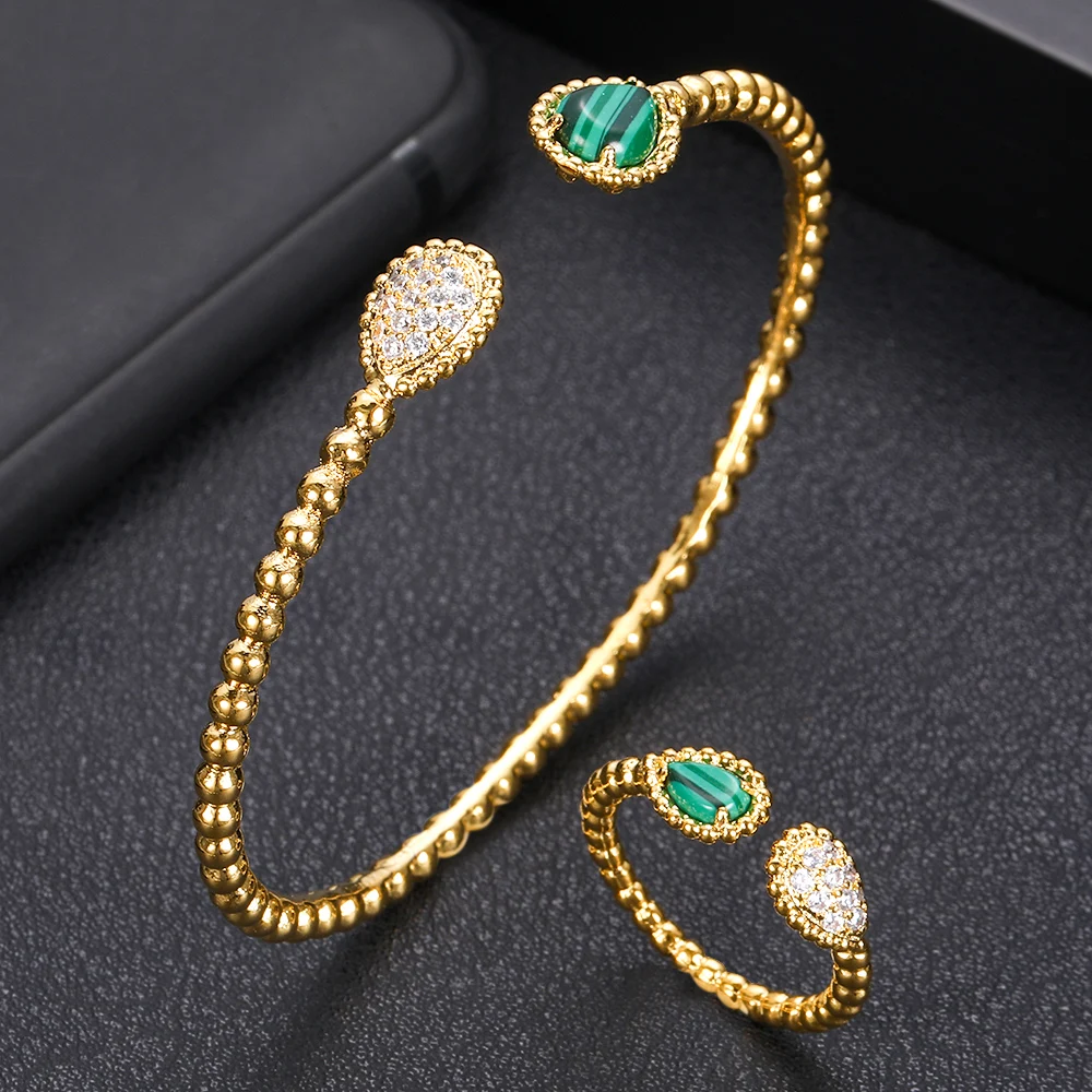 Роскошные наборы колец и браслетов janekelly модные свадебные ювелирные из Дубая для