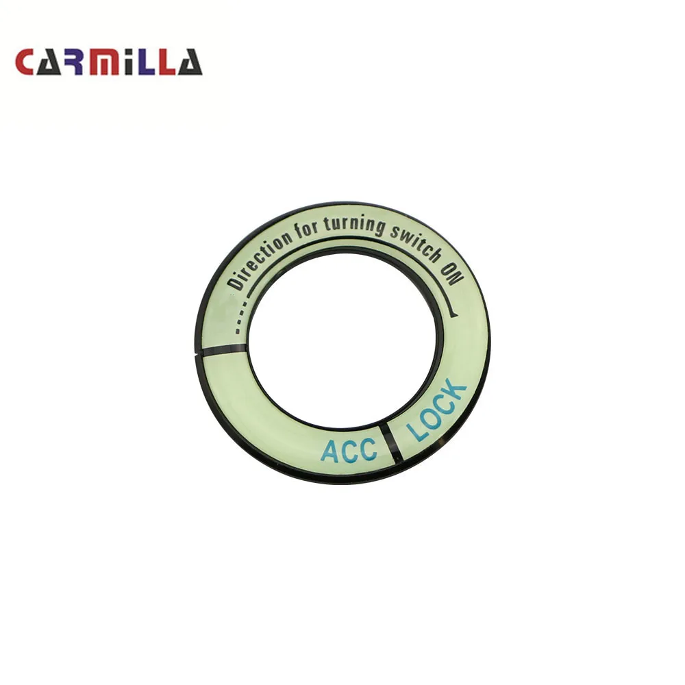 Светящийся Автомобильный ключ зажигания Carmilla кольцо переключателя наклейка для