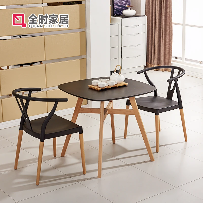 

Chair Modern Simple Leisure Back Chair Chinese Horn Chair Home Designer Y Chair Nordic Solid Wood Dining Chair