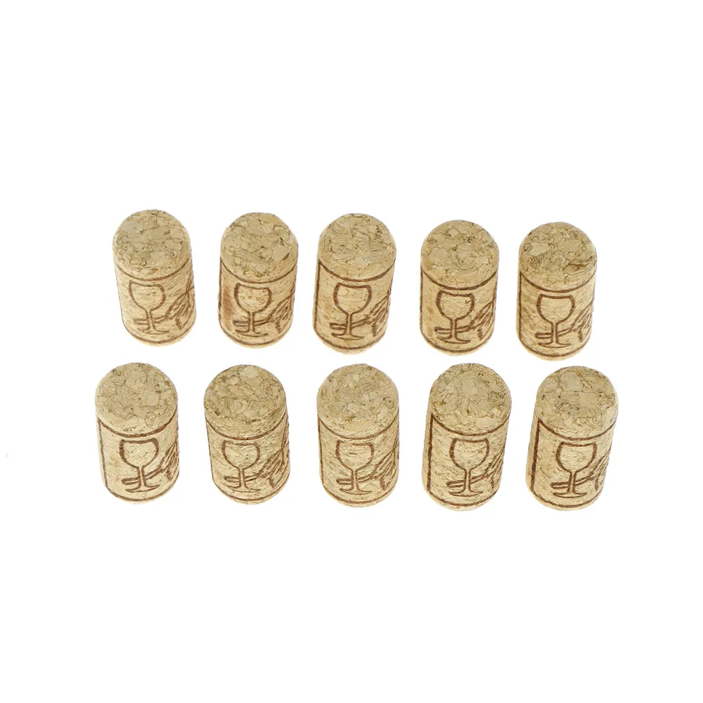 10 шт./лот пробки для вина деревянные герметичные колпачки прямая бутылка бутылки