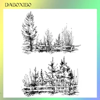 daboxibo roadside grass clear stamps for diy scrapbookingcard makingphoto album silicone decorative crafts13x13