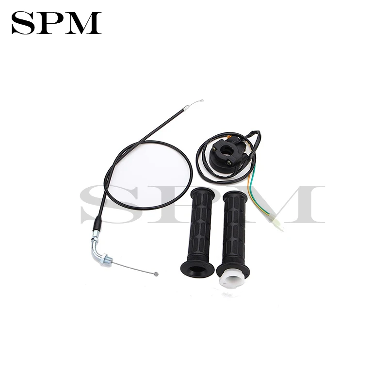 Мотоцикл ручки дроссельной заслонки кабель убить переключатель набор для 49cc 80cc