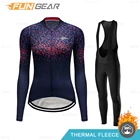 Женский комплект одежды для велоспорта с длинным рукавом и триатлонной командой, 2021 Ciclismo