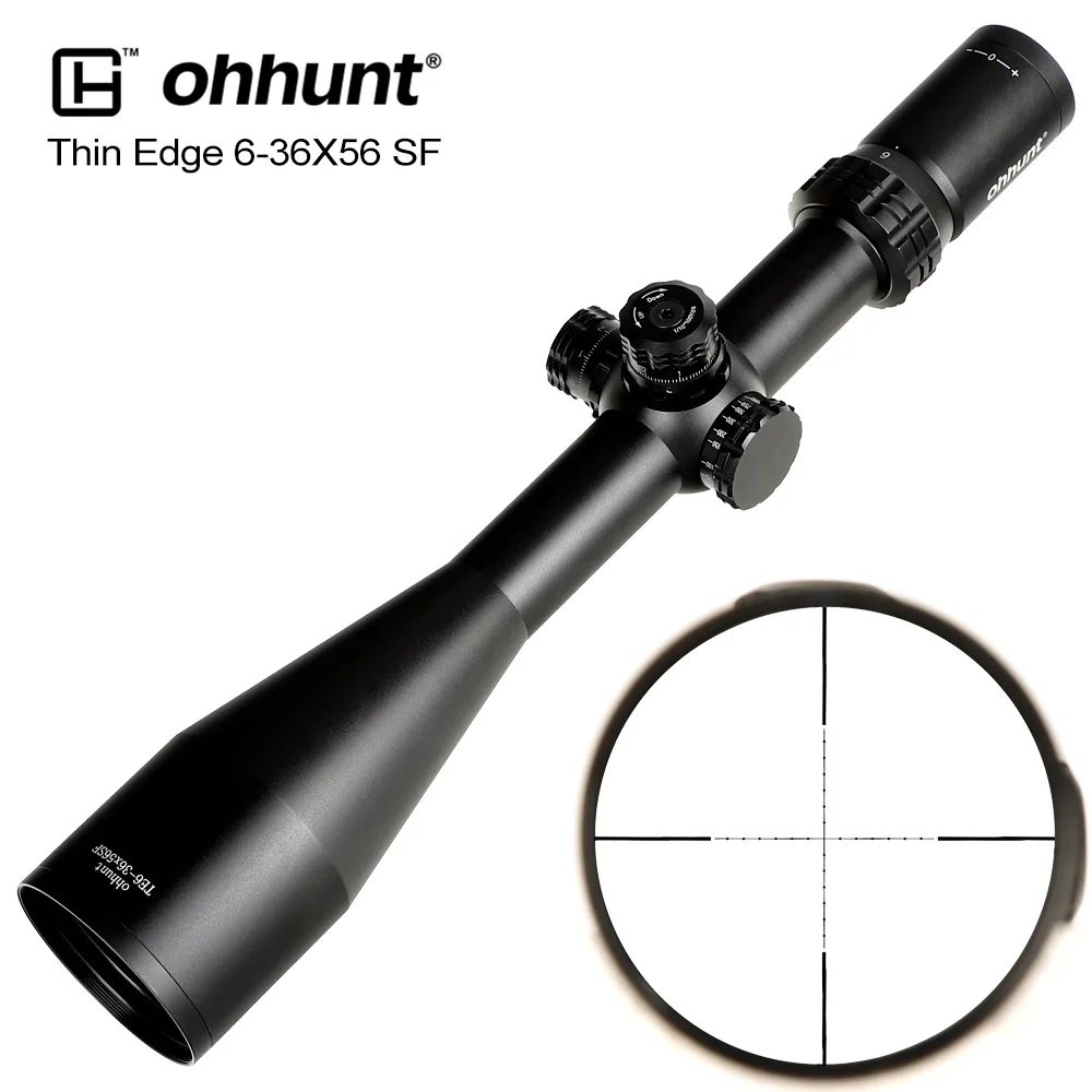 Ohhunt тонкий край 6-36X56 SF охотничий прицел с Боковая регулировка параллакса стопор башни сброс тактический оптический прицел