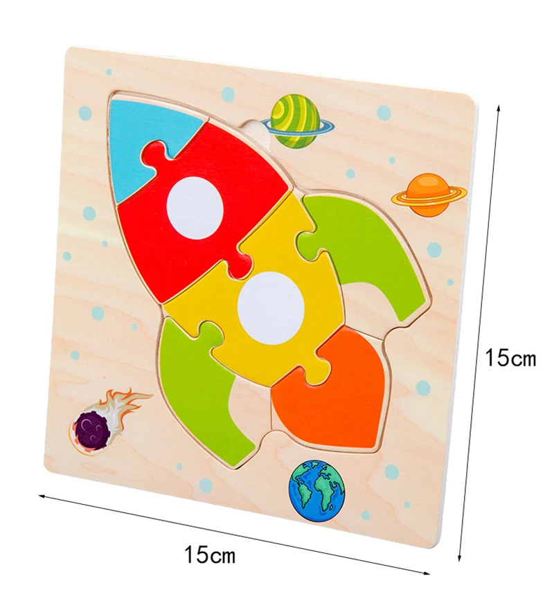 Baby Toys Wooden 3d Puzzle Tangram Shapes Learning Animal Intelligence Jigsaw for Children Educational Montessori | Игрушки и хобби