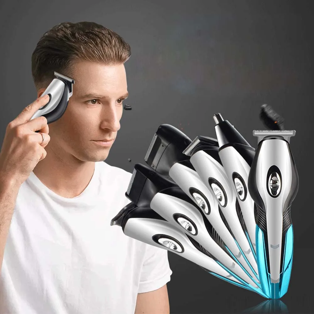 

Man's Grooming Kit 6 in 1Cordless Electric Trimmer Shaver for Men