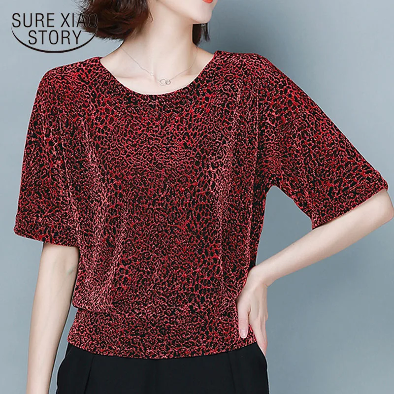 

Plus Size 4XL Glitter Shirt Tops Fashion Elegant Shiny Sequin Blouse Tunic Women Blouses Red Black Shine Women Blouses New 9197