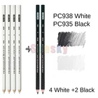 Prismacolor Цветной карандаш черный, белый цвет PC938 кожи Цвета Профессиональный Выделите карандаши для рисования графит художник рисунок кисть для растушевки