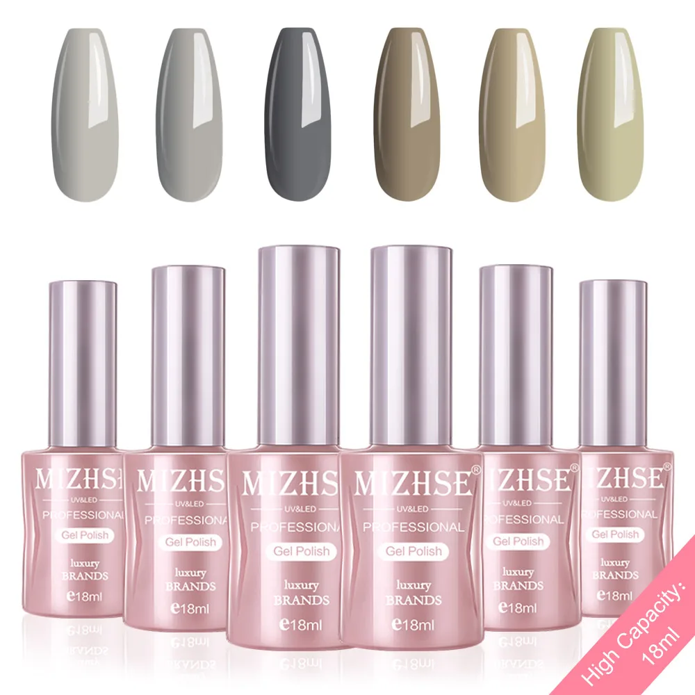 P11 MIZHSE набор гель-лака UV Vernis Полупостоянный Гель-лак лаковое гелевое покрытие для ногтей Отмачивание Чистый Цвет Гель-лак Подарочная коробка салонные наконечники - Цвет: P11