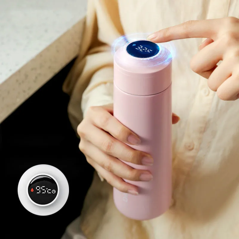 400 мл Smart Touch термос чашка USB Перезаряжаемые цифровой Дисплей термокружки