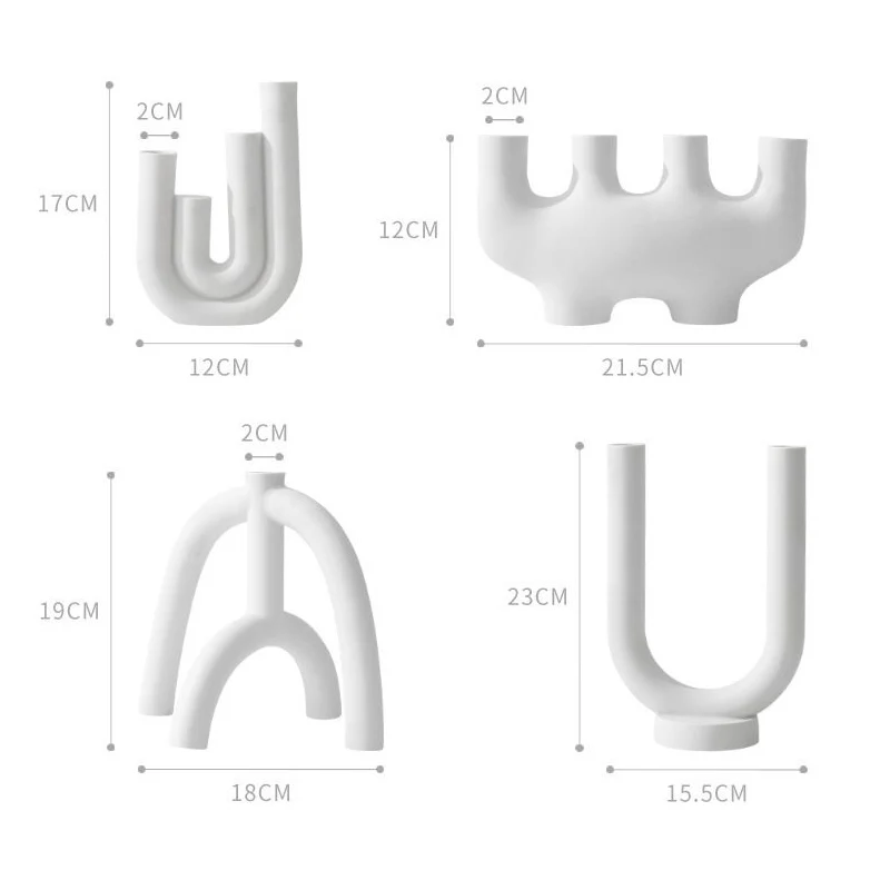 Подсвечник в скандинавском стиле домашний декор керамический подсвечник