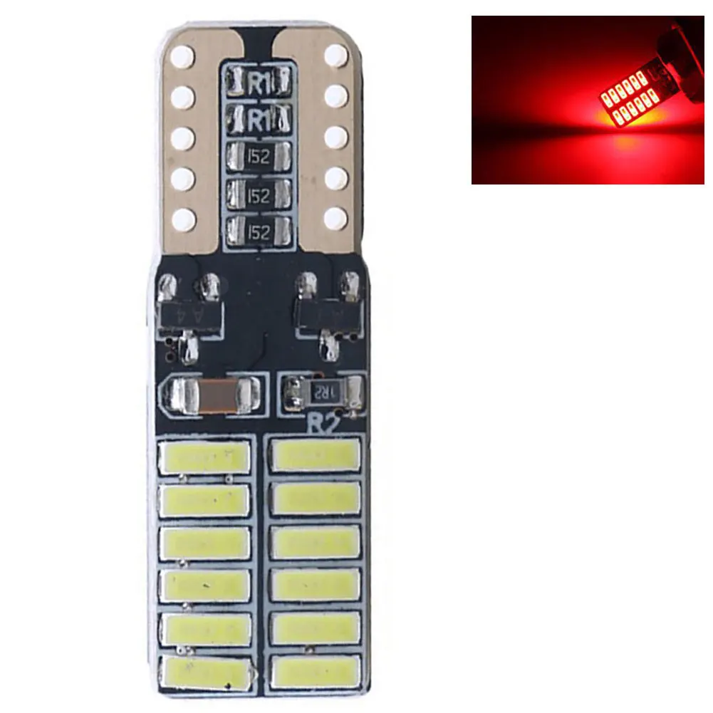 

W5W T10 24SMD 4014 LED Car Vehicle License Plate Light Clearance Parking Lamp