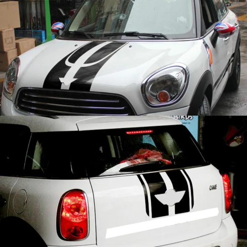 

Hood + Motor + Rear Trunk Line Stickers & Decals Car-styling Car Styling for Mini Cooper Countryman R60 2011-2015 Accessories