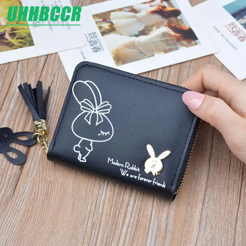 

2021 Мода Женщины милый кошелек небольшой для девочек, с застежкой-молнией и разработанный кошелек для мелочи из искусственной кожи кошелек ж...