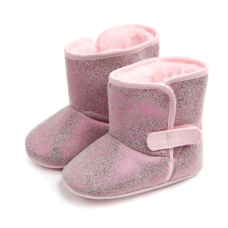 Baby High tube Boots Winter Fashion Child girls snow shoes warm plush soft bottom baby boots winter boot for | Мать и ребенок