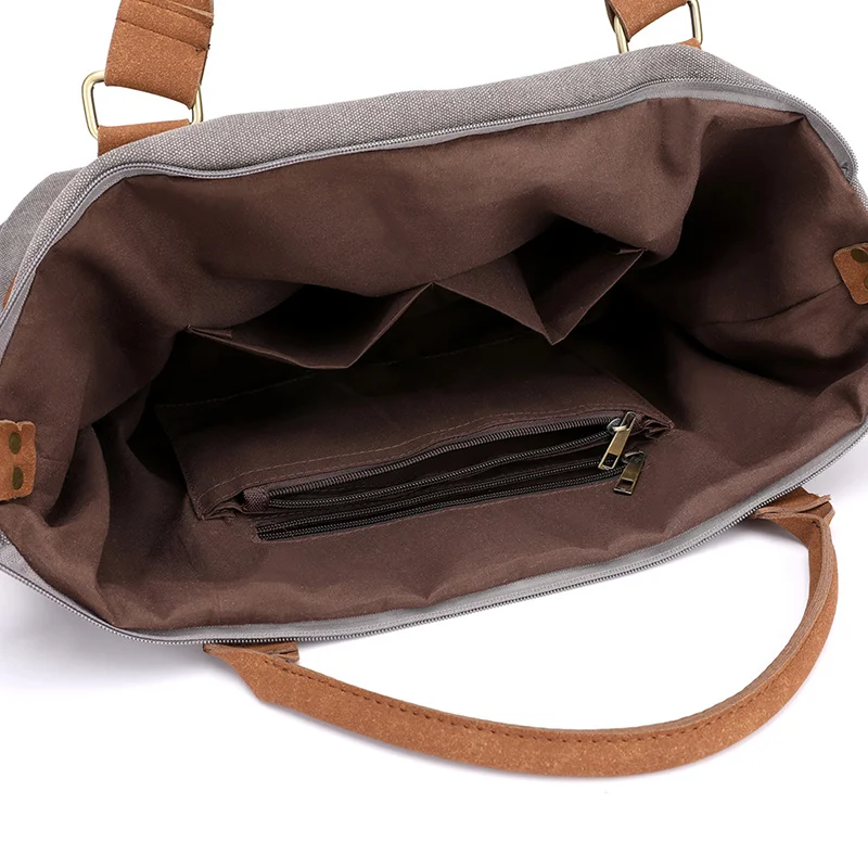 2020 Ретро холщовые хлопковые Сумки Большая вместительная багажная сумка женские