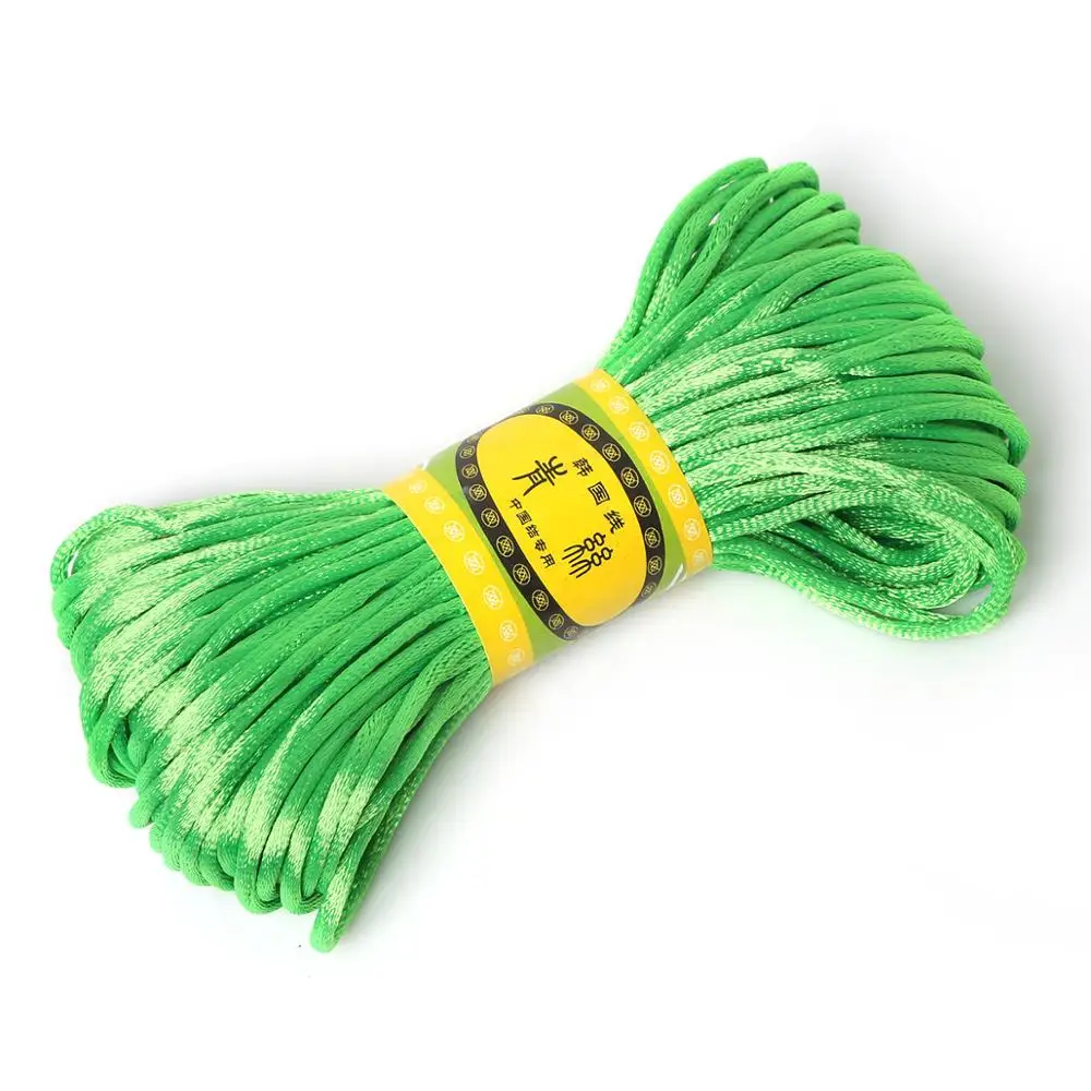2 мм 20 метров китайский шнур с узлом мягкий атласный шелковый хвостом нейлон для
